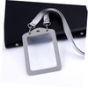 CAXUSD 2pcs Vertical Id Card Holder Clear Sleeve Anti-Scratch Working