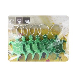 Swatom Turtle Aluminum Alloy bottle opener keychain, Creative Gifts, 6 Piece