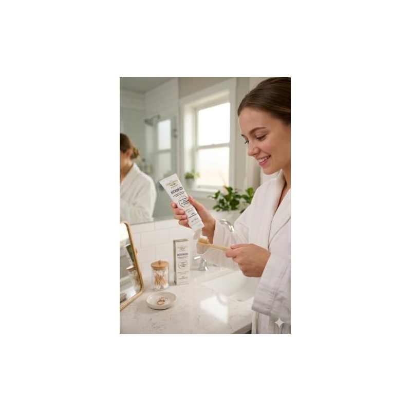 Micronized Hydroxyapatite Toothpaste, Non-Nano, Fluoride Free, Gentle Formula for the