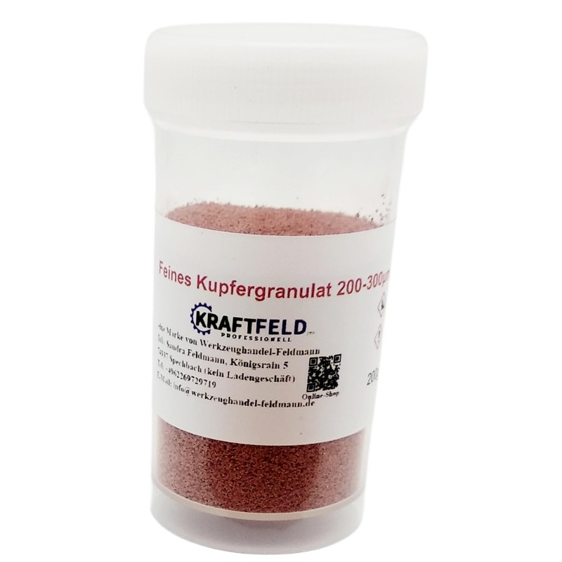 Very Fine Copper Granules Grain Approx. 250 µm Micrometer (0.25