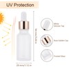 Njvial 30 Pack 20ml Frosted Glass Dropper Bottles for Essential