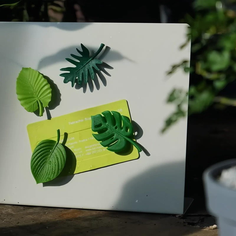 HannaFires 8pcs Creative Turtle Leaf Refrigerator Magnet Set – Fun