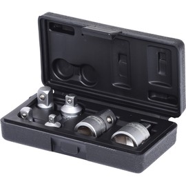KS Tools 911.0106 CHROME+ Adaptor Set 6 Pieces, 1/4-Inch+3/8-Inch+1/2-Inch