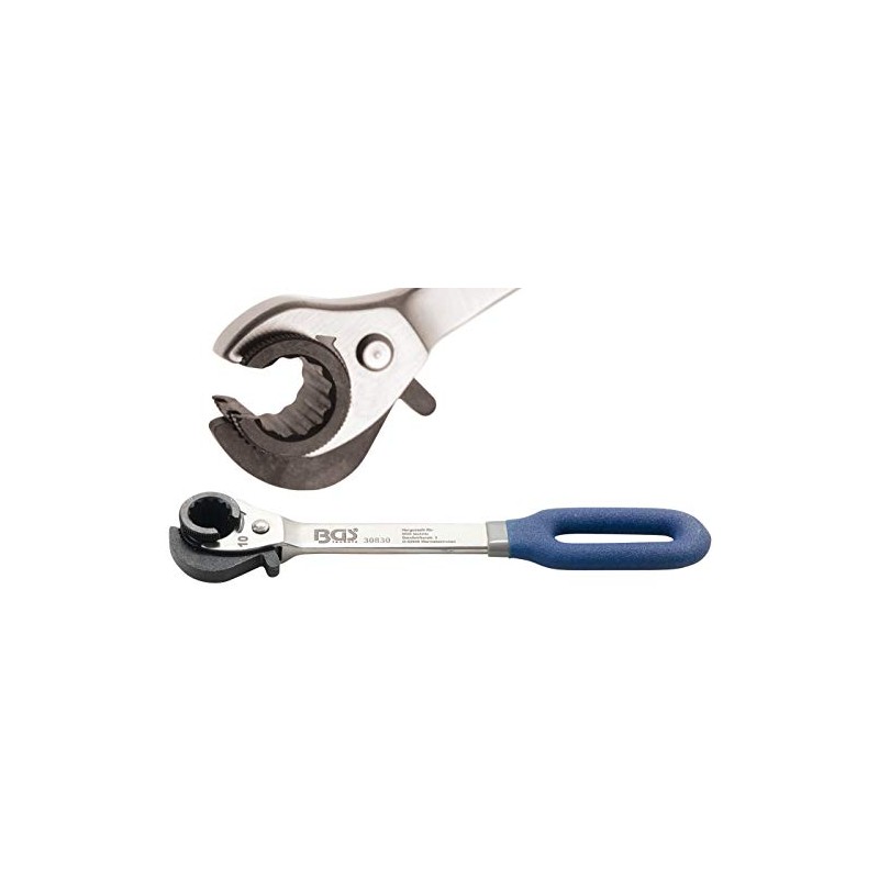 BGS – 30830 Ratchet Wrench, open, 10 mm, 1 piece