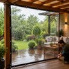 Transparent Waterproof PE Tarp with Reinforced Edges & Grommets