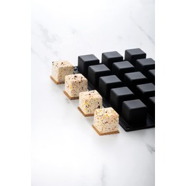 Pavoni PX3220 Pavoflex Silicone Baking Mold Freezing Mould with 15 Cube40Time Cavities, Each 1.34 Inch x 1.34 Inch x 1.34 Inch