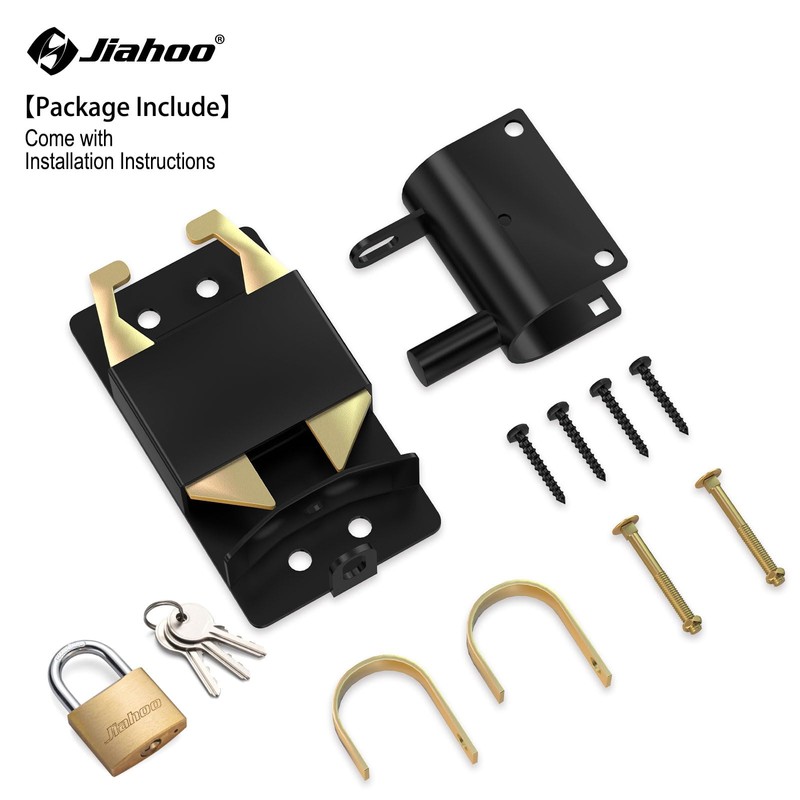 JIAHOO 2 Way Farm Gate Latch, Heavy Duty Gate Latches
