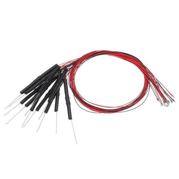 PATIKIL 0805 Pre-Wired Micro LED, 12 Pcs 3-6V Pre-soldered Mini