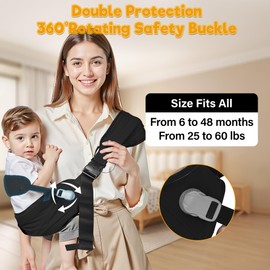 Oblitor Baby Carrier Newborn to Toddler,Adjustable Baby Sling Carrier,Comfortable and Lightweight Toddler Carrier for 25-60 lbs,Ideal for Shopping Travelling