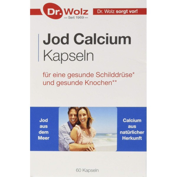 Dr. Wolz Iodine-Calcium Capsules with Iodine from Natural Sources, 60
