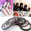 Nail Art Striping Tape Lines Kit 36 pcs 1mm 2mm