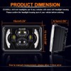 DOXMALL 4Pcs Fit For Peterbilt 379 Headlights 4x6 Led Headlights