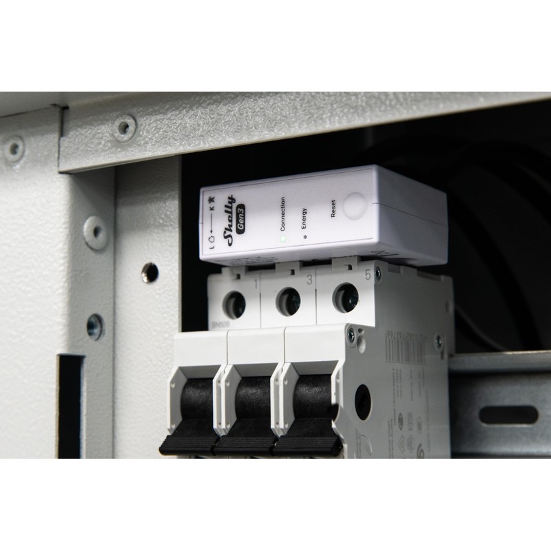 Shelly 3EM-63W Gen3, WLAN Operated, Energy Monitoring, Contactless Current Measurement,