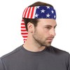 Exacoo Red White and Blue Patriotic American Flag Tie Headband