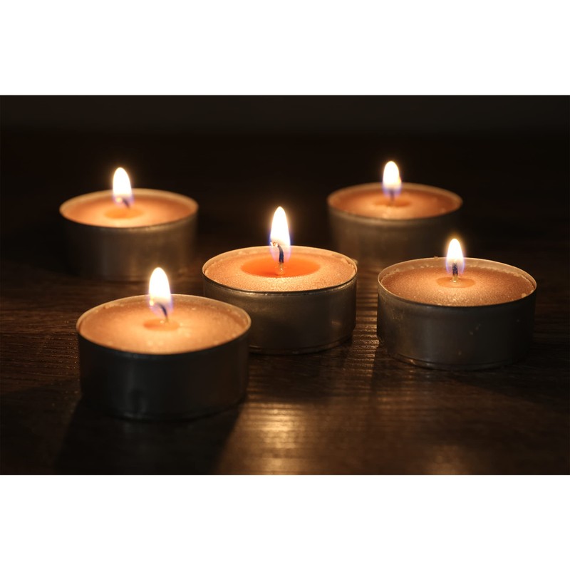 40 Stück Duftkerzen Teelichter Vanille Duft, Creme Duftteelichter Vanille