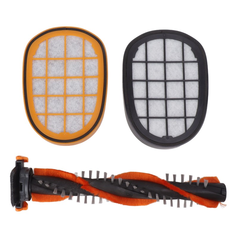 Vacuum Roller Brush Yellow Black Filter Replacement Vacuum Clerner Accessory