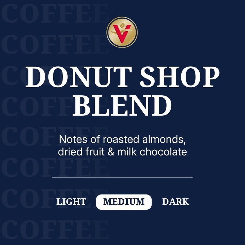 Victor Allen's Coffee Donut Shop Blend, Medium Roast, 42 Count,