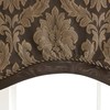 Renaissance Home Fashion Darby Layered Scalloped Valance with Cording, Café,