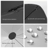 AsgenoX Large Car Sunshade Front Windshield with Safety Hammer Car
