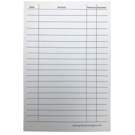 Pet, Dog, Cat Grooming Customer Client Clip Cards (100 Pack Thick 4 X 6 inch Profile Kennel Record Care Service Card) … (Gray)