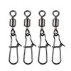 JSHANMEI ® 100pcs/pack Rolling Swivel with Interlock Snap Fishing Line