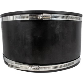 10"x 10" DEKS Flexible Couplings DX156-1010 - Works With Clay to Plastic (PVC) Copper and Steel Pipes