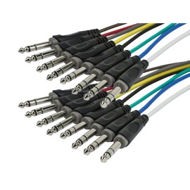 Monoprice 8-Channel 1/4 Inch Trs Male to 1/4 Inch Trs Male Snake 26AWG Cable con D - 6 Meter (20 Feet) with 8 Balanced Mono/Unbalanced Stereo Lines