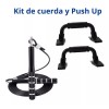 Breezee Market Kit Ejercicio Entrenamiento Cuerda Metal Soportes Flexiones