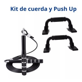 Breezee Market Kit Ejercicio Entrenamiento Cuerda Metal Soportes Flexiones