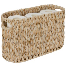 ROSOS Toilet Paper Storage,Toilet Paper Basket for Bathroom Storage 6 Rolls, Waterproof Toilet Paper Organizer for Storage, Freestanding Toilet Paper Storage Basket, Beige