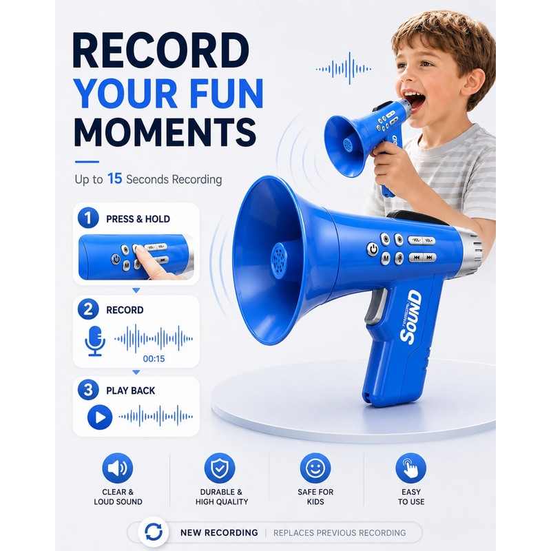 Cool Toys for 4 Year Old Boys, 5 Sounds Effect