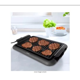 AIWA Watt Indoor Smokeless Grill 5 Temperature Settings Cleaning, Black