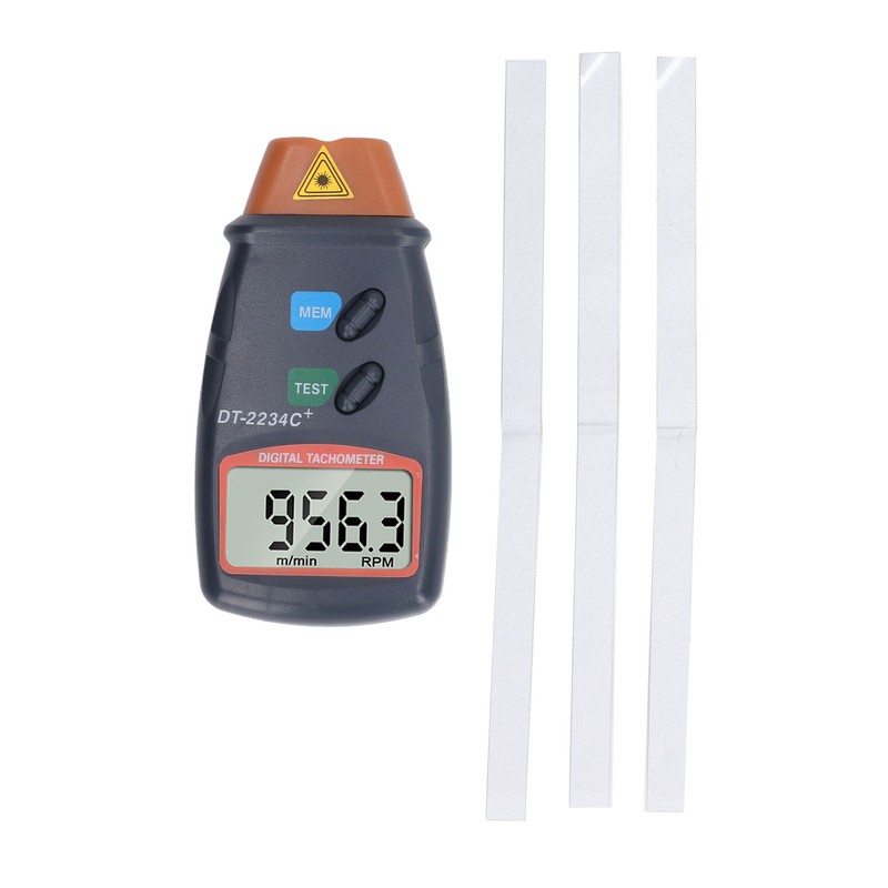 Digital Tachometer Laser Photo Non Contact Tach Meter Measurement Tool