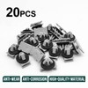20Pcs Rocker Moulding Clip & Fender Exterior Trim Clips Compatible