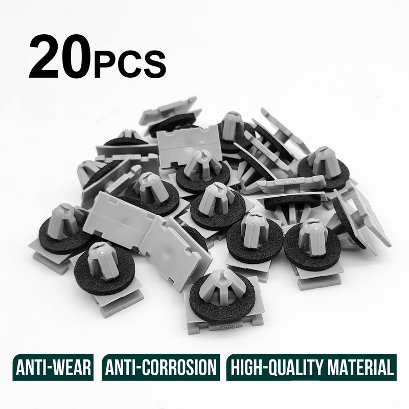 20Pcs Rocker Moulding Clip & Fender Exterior Trim Clips Compatible