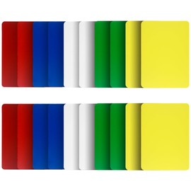 SODFAS 20 Pack Poker Size Cut Cards Plastic Casino Cut Cards 5 Colours for Texas Hold'em, Blackjack,Poker Games