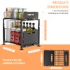 Dreamhigh Kitchen Cabinet Organiser, Extendable, Base Cabinet Organiser with Double
