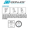 DonJoy Advantage DA161WB02-BLK-R Stabilizing Speed-Wrap Wrist Brace for Carpal Tunnel,