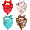 Dog Bandanas, DORUI 4 Pack Pet Bandanas, Premium Durable Fabric,