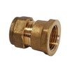 UKDD® 22mm Compression by 3/4" BSP Brass Female Iron Coupler,