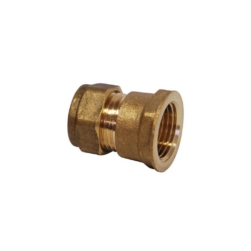 UKDD® 22mm Compression by 3/4" BSP Brass Female Iron Coupler,