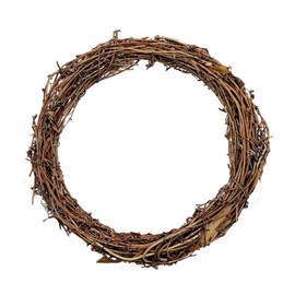 16inch Large Natural Grapevine Wreath Rings Rattan Vine Branch Wreath Hoop for DIY Craft Wreath Christmas Easter Holiday Decoration Seasonal Decors (1pcs 40cm/16inch)