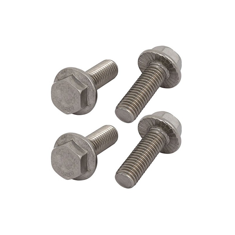 sourcingmap 4Pcs M10 x 30mm Thread 304 Stainless Steel Hex