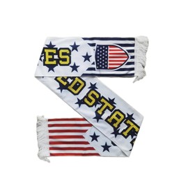 barkshord USA United States Flag Sports Soccer Football HD Knit Scarf Fan Gift