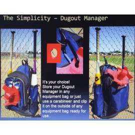 DOM Dugout Manager, Proven Perfect Solution for Softball and Baseball Players Equipment, Providing a Safe, Organized, Fun Dugout - Pink