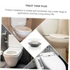 Tofficu 2Pcs Toilet Tank Plug Caps Durable Plastic Water Tower
