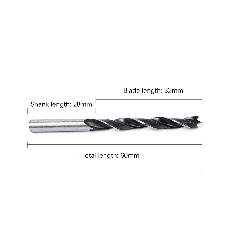Foyscr Wood Drill Bits 3mm,10 Piece Brad Point Drill Bits,3mm