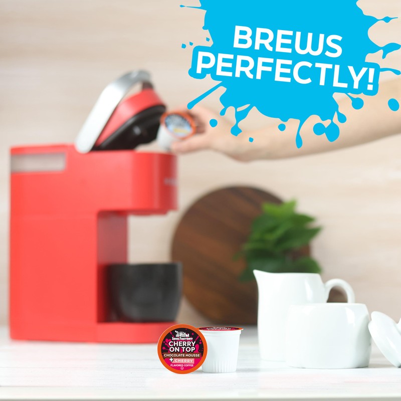 Java Factory Flavored Coffee Pods, Cherry On Top, Compatible with