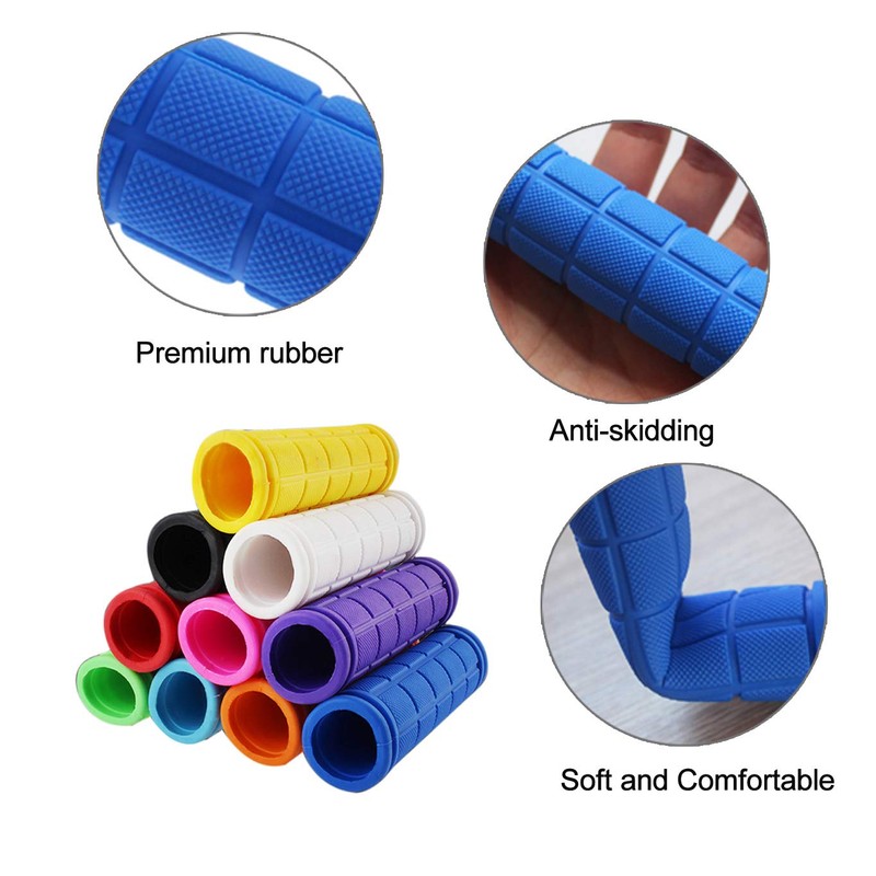 PLATT Bicycle Grips Non-Slip Soft Rubber Bicycle Grips for Bicycle/MTB/BMX