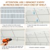 JLXCCHZJ 4 Pcs 12 Inch Heavy Duty Metal Wire Shelf